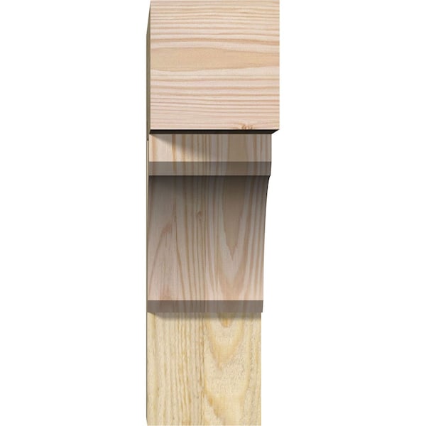 Legacy Block Rough Sawn Bracket, Douglas Fir, 4W X 14D X 14H